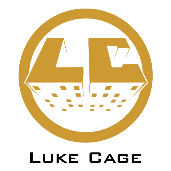 Luke Cage LC Initials Building Style Emblem Vector PNG Download - Free Cartoon Vector PNG SVG AI EPS Download