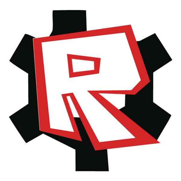 Roblox R Logo with Gear Flat Design Vector PNG Download - Free Cartoon Vector PNG SVG AI EPS Download