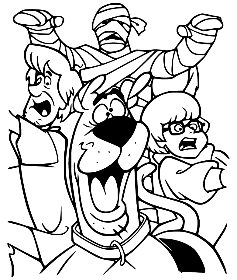 Scooby-Doo Shaggy Velma and Mummy PNG Vector Download - Free Cartoon Vector PNG SVG AI EPS Download