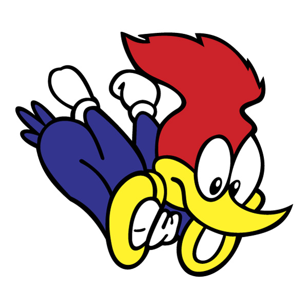 Flying Winnie Woodpecker Cartoon Mascot Vector PNG Clipart Download - Free Cartoon Vector PNG SVG AI EPS Download