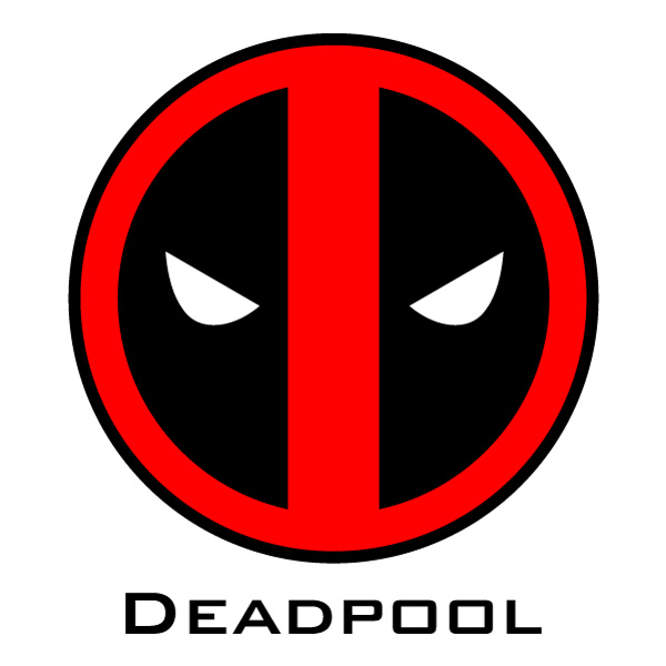 Minimalist Deadpool Logo Emblem Vector SVG PNG Download - Free Cartoon Vector PNG SVG AI EPS Download