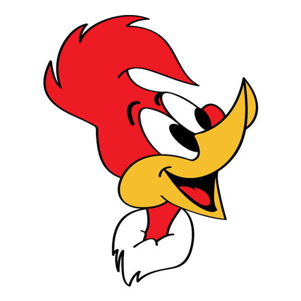 Smiling Woody Woodpecker Head Cartoon Vector PNG Free Download - Free Cartoon Vector PNG SVG AI EPS Download