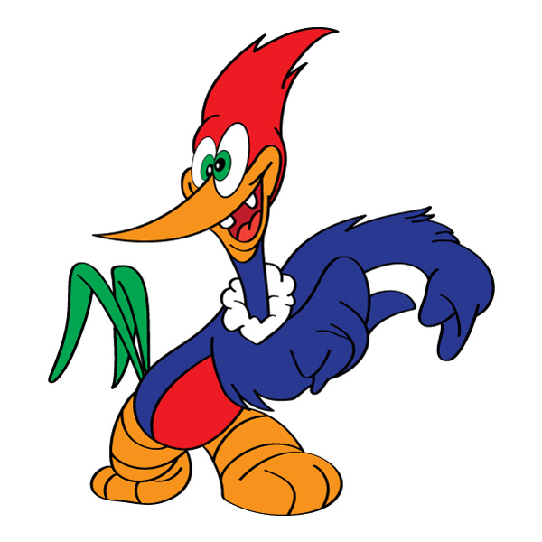 Standing Woody Woodpecker Cartoon Vector Clipart PNG Download - Free Cartoon Vector PNG SVG AI EPS Download