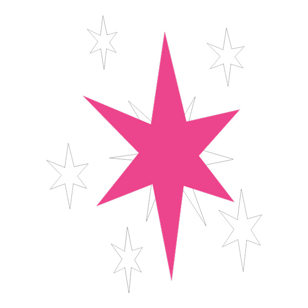 Twilight Sparkle Cutie Mark Star Icon Flat Vector PNG Download - Free Cartoon Vector PNG SVG AI EPS Download